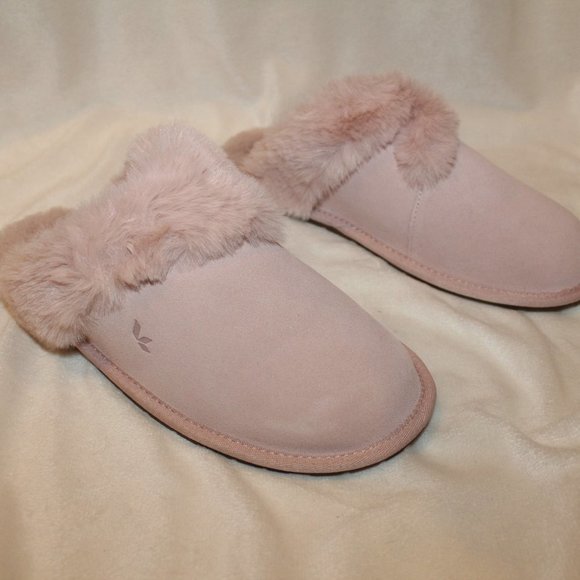 NIB UGG KOOLABURRA WOMEN'S SUEDE SCUFF SLIP ON SLIPPERS PINK - Picture 2 of 10